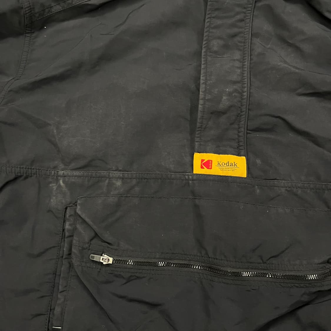 [정품/L] 코닥 아노락 후드 바람막이 반집업 블랙 점퍼 b15 상품이미지6