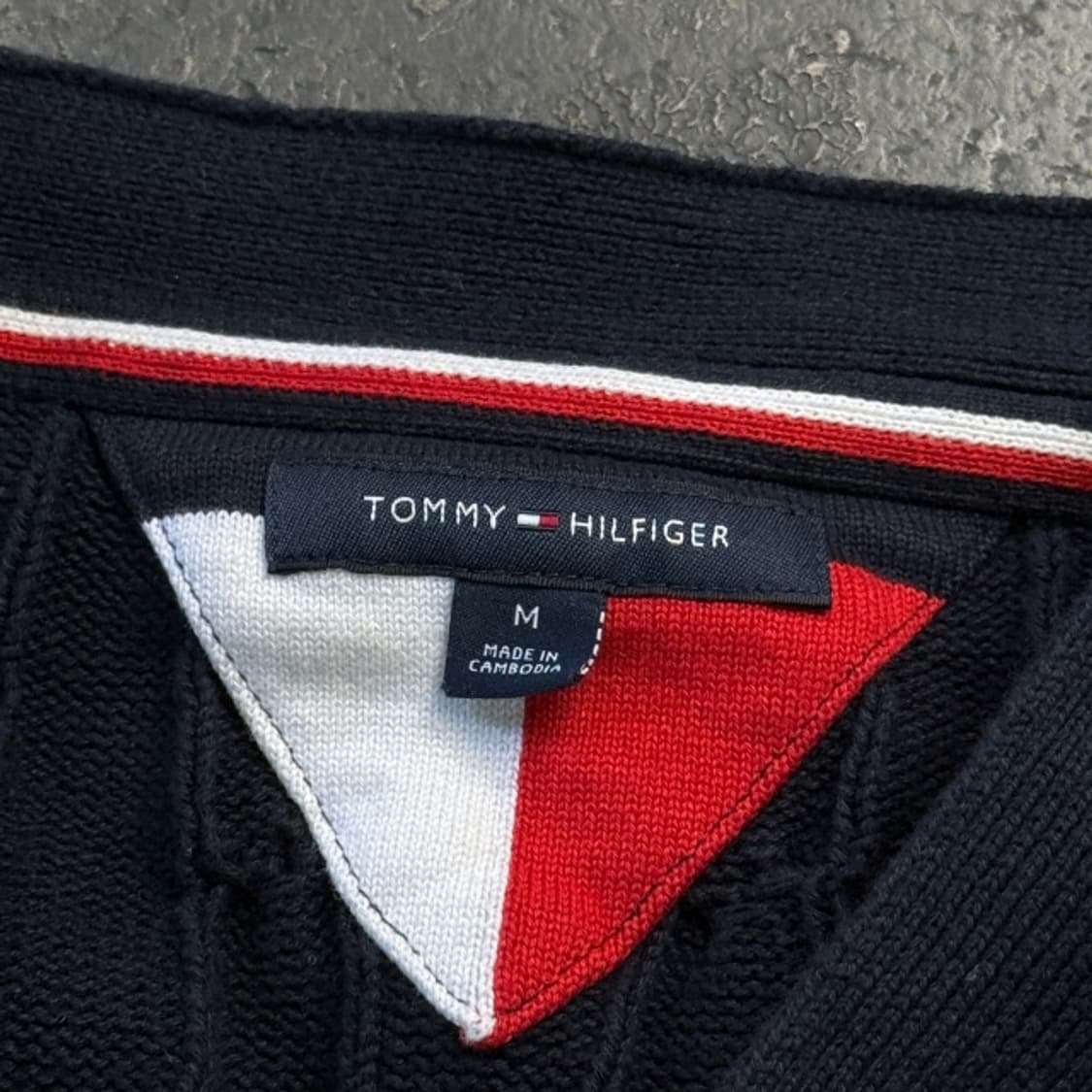 95 타미힐피거 꽈배기 니트 가디건  상품이미지3