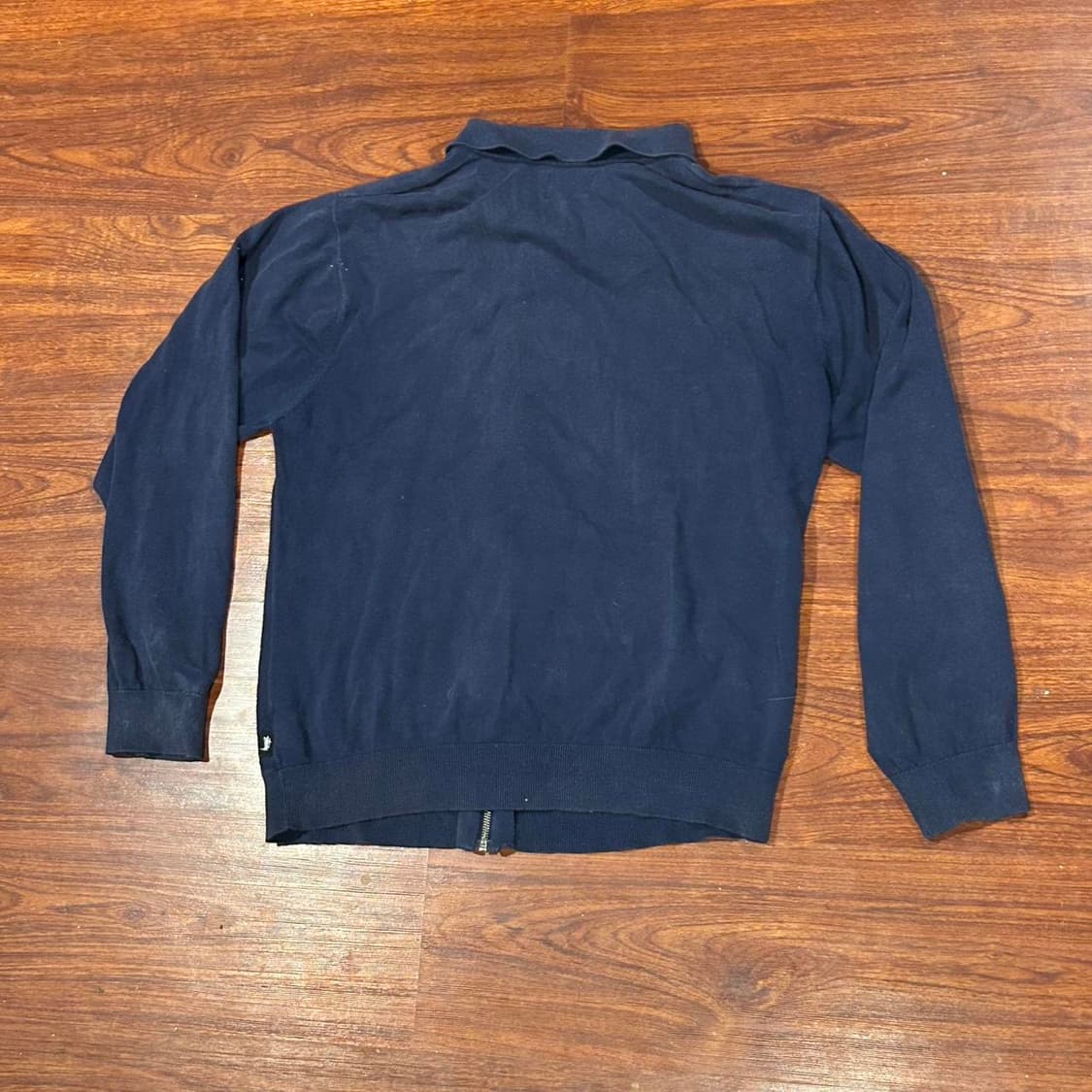 스투시 풀 집 LS 니트 폴로 네이비 상품이미지4