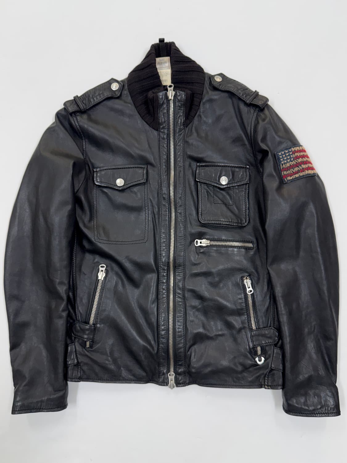 TRUE RELIGION 빈티지 레더 자켓 상품이미지1