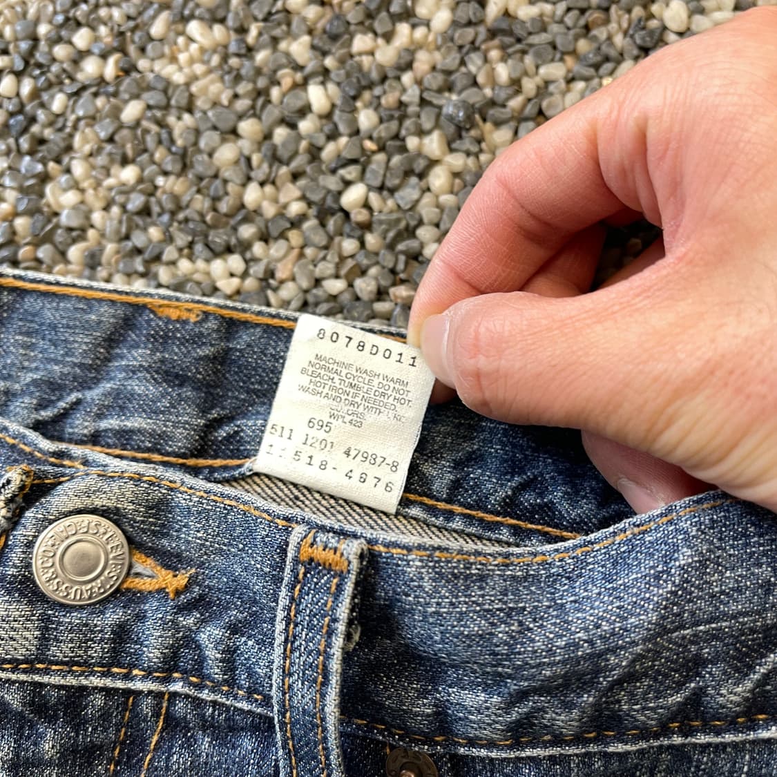 리바이스 518 슈퍼 로우 부츠컷 데님 made in USA (28) 상품이미지6