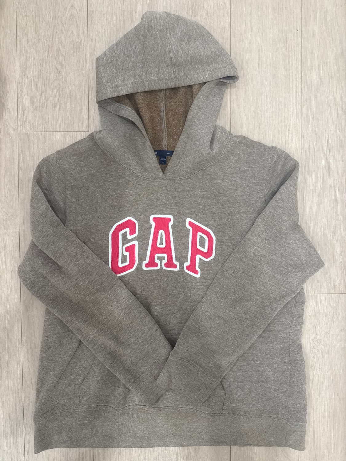 갭로고 후드티 브라운 상품이미지1