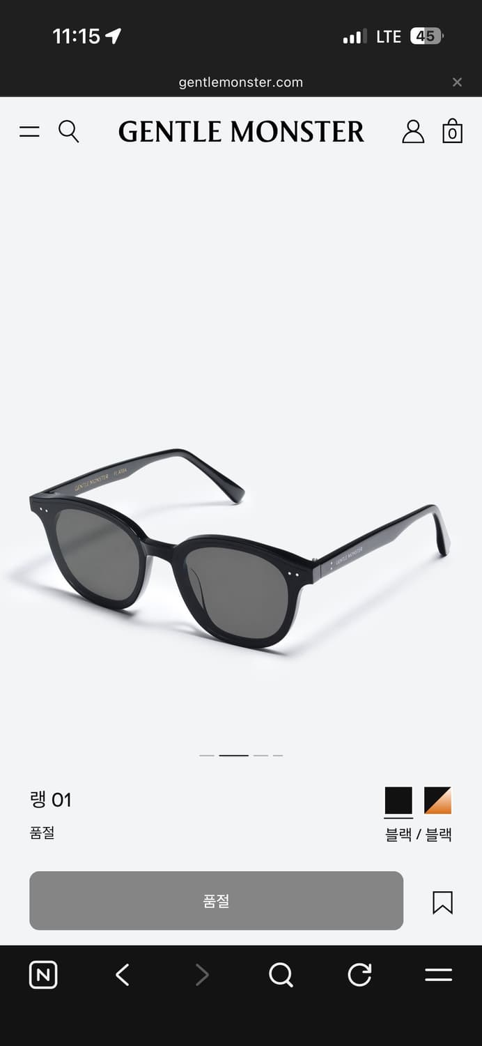 젠틀몬스터 랭01 상품이미지2