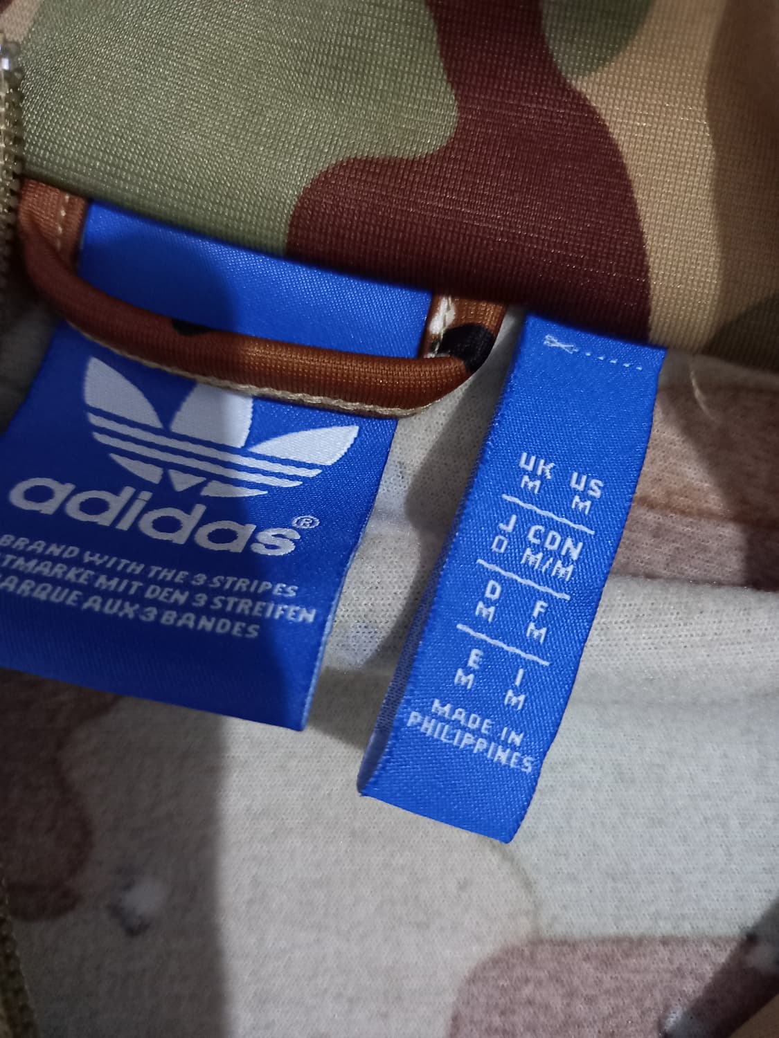 아디다스 희귀 카모 밀리터리 트랙탑 저지 져지집업 95/M 상품이미지4