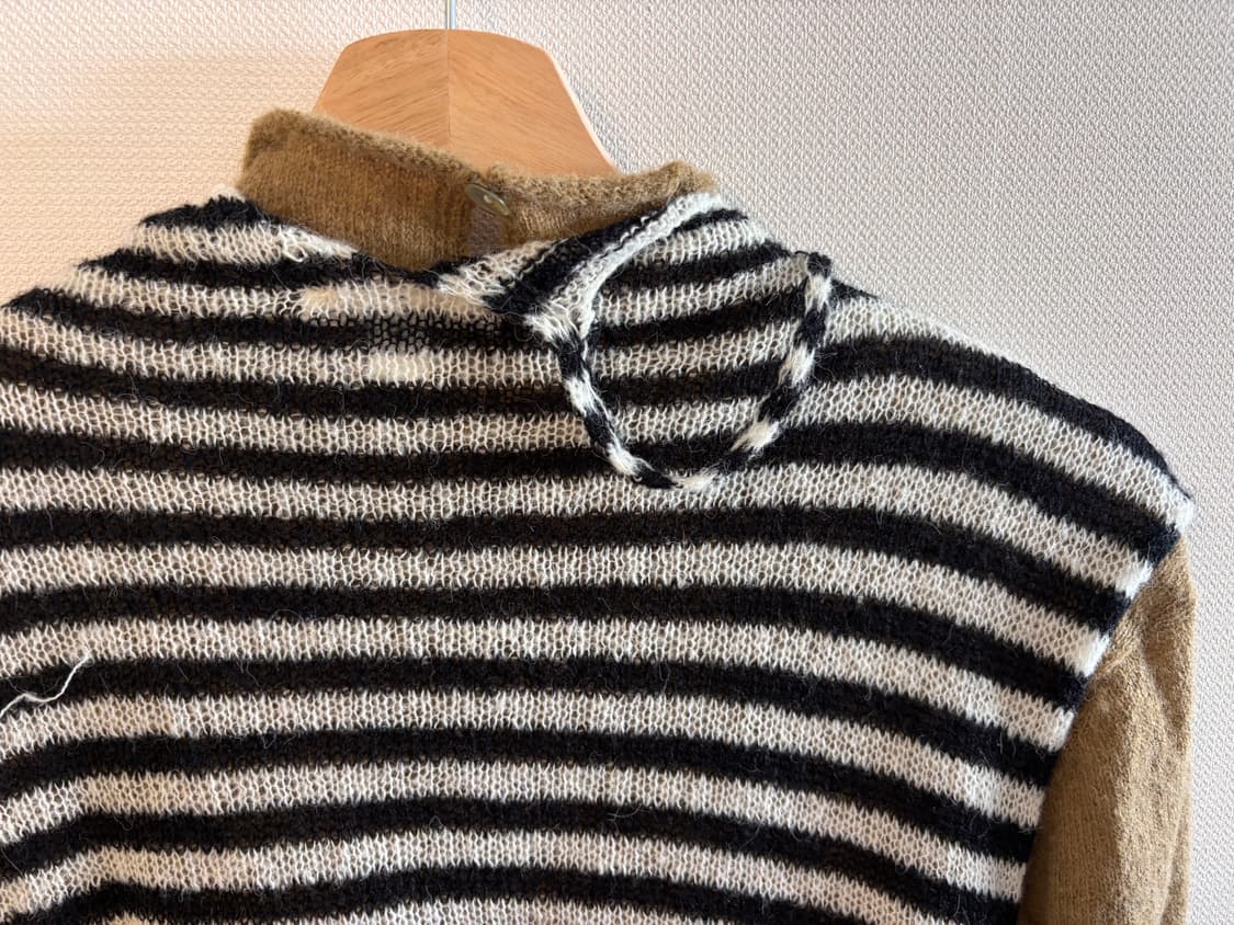 파르티멘토 우먼 더블레이어드 넥니트 스트라이프 상품이미지3