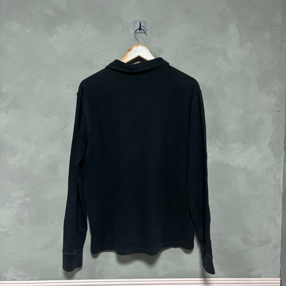 폴로 랄프로렌 신형 니트 반집업 검정 상품이미지4