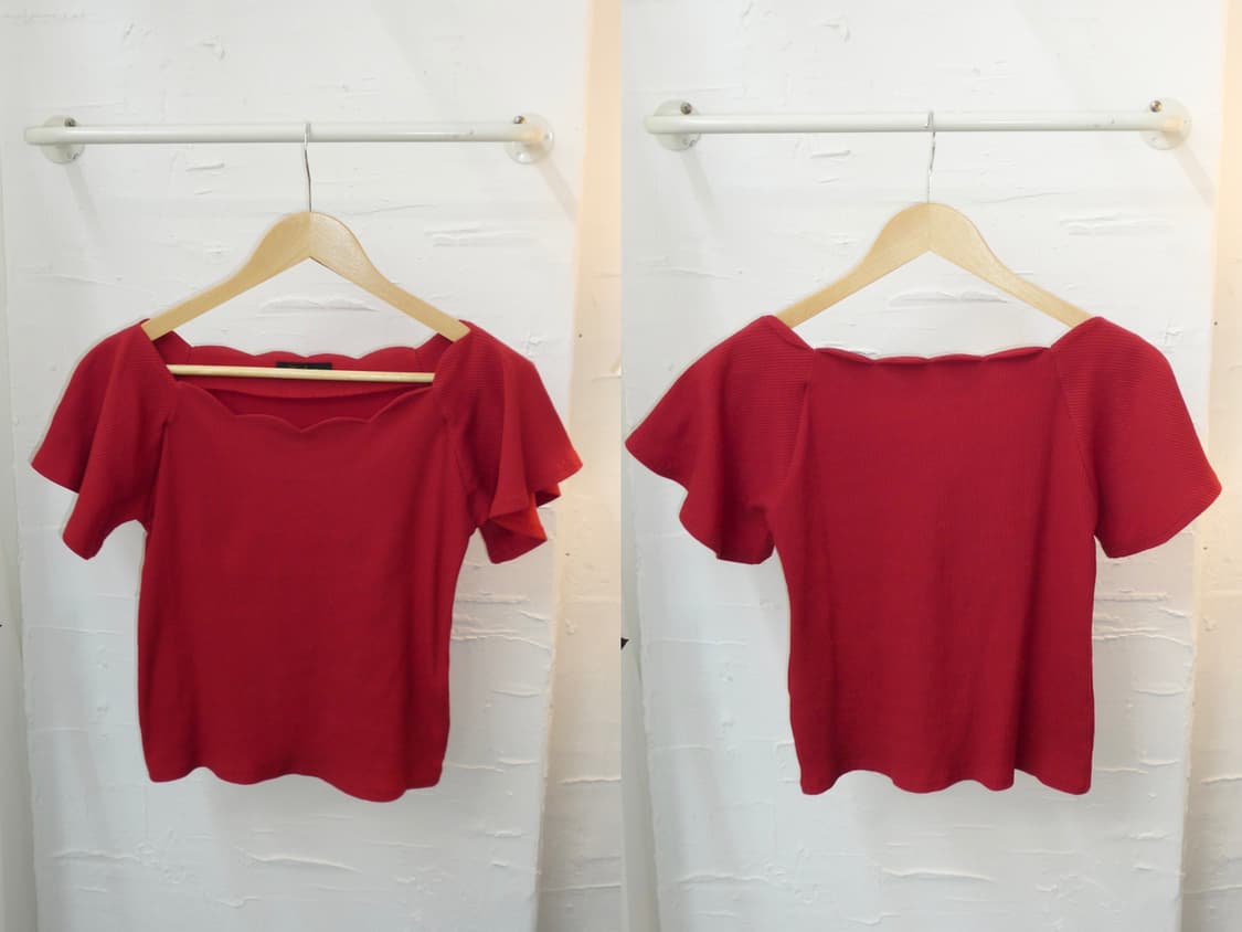 ruby wave neck top 상품이미지4