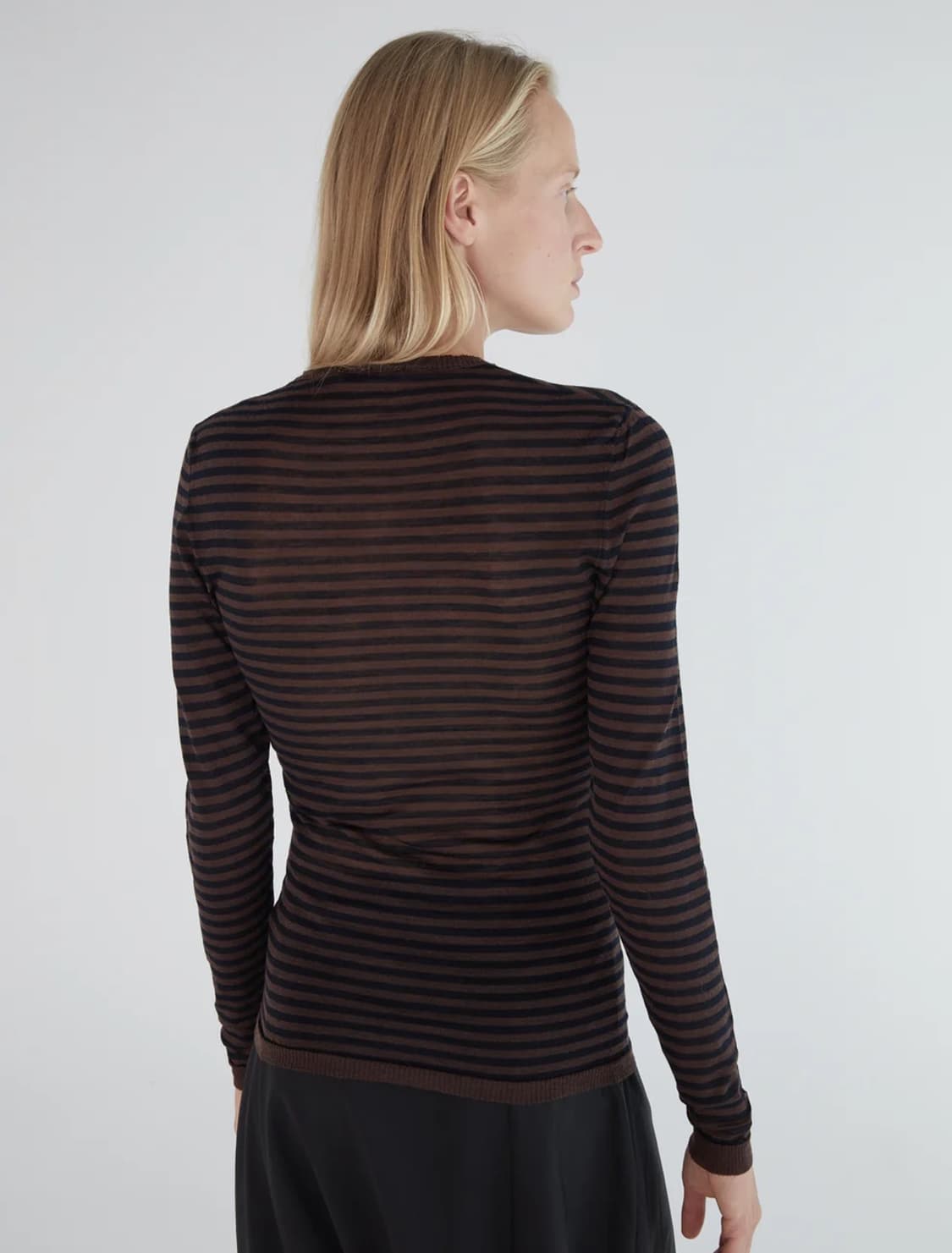 [S]팔로마울 Iglú 스트라이프 니트/브라운 상품이미지8