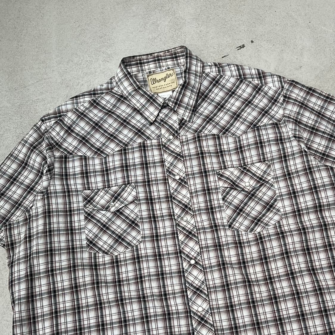 랭글러 웨스턴 체크하프셔츠 s10517 상품이미지3