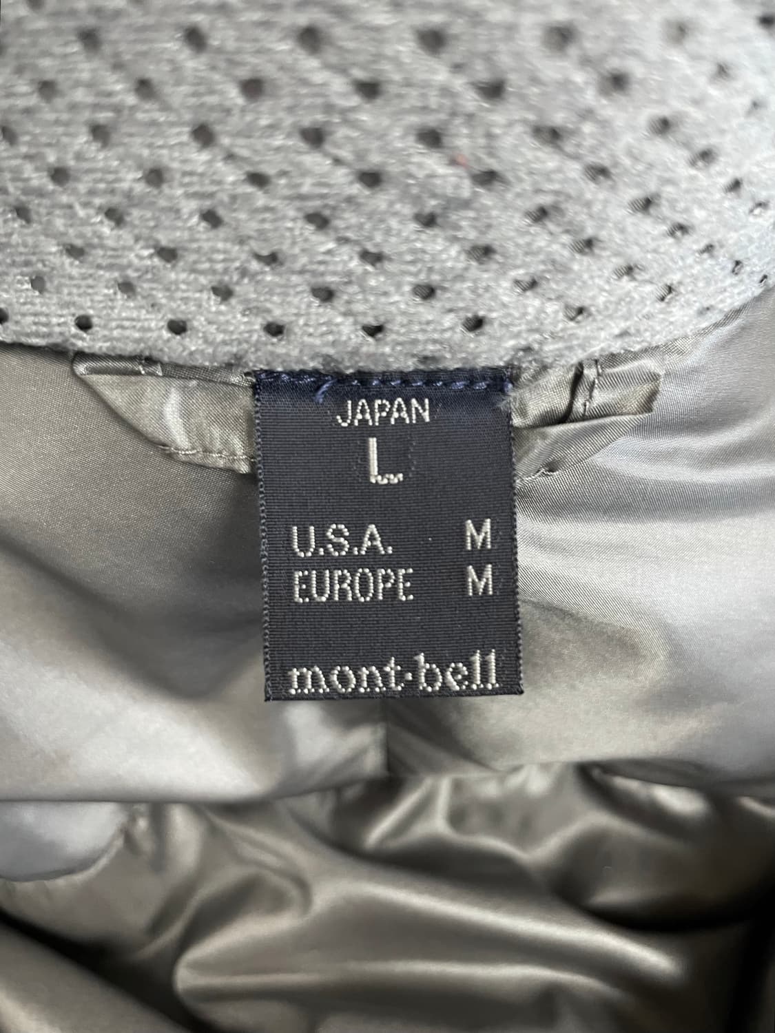 택포) 몽벨 재팬 구형 퍼마프로스트 투톤 초경량 구스 다운 패딩 자켓 상품이미지5