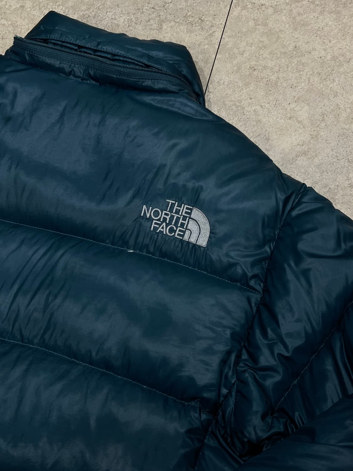 (85) 노스페이스 메트로 구스다운 패딩 점퍼 그린 상품이미지7