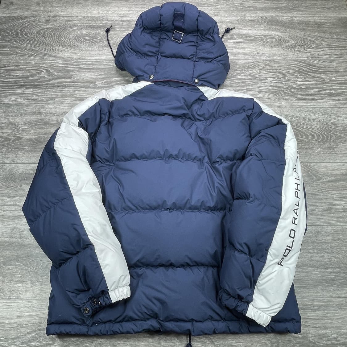 18FW 폴로 랄프 로렌 스키 빅포니 블록 다운 패딩 네이비 화이트 상품이미지8