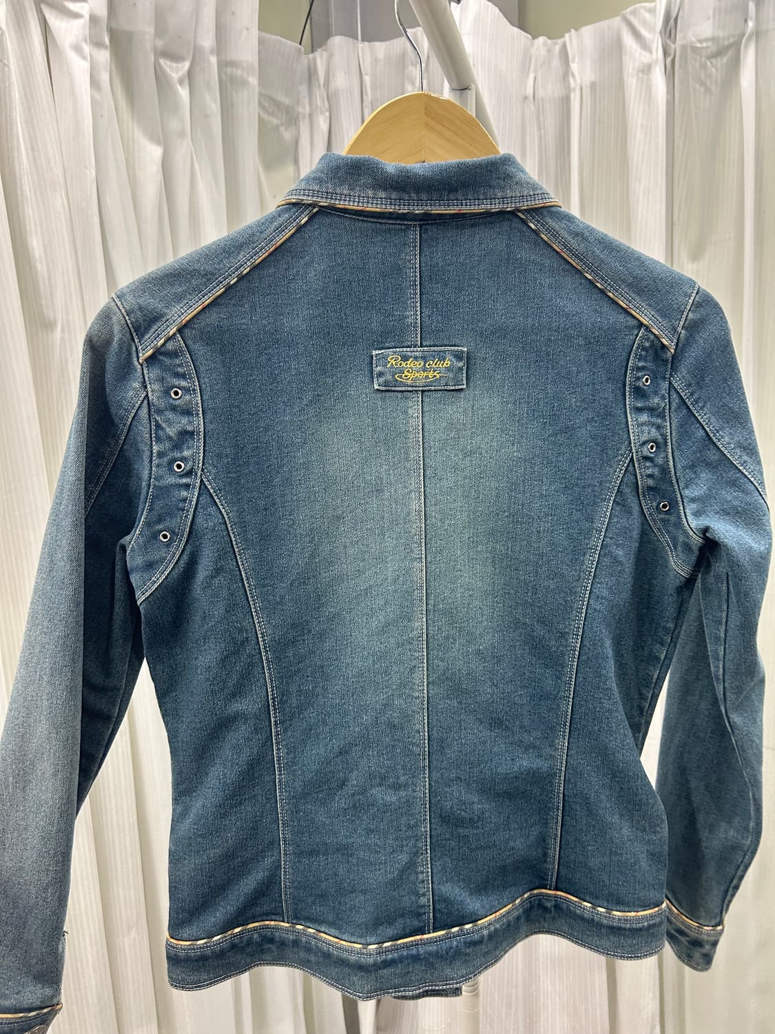 Rodeo 로데오 체크 포인트 데님 청자켓 1794 상품이미지5