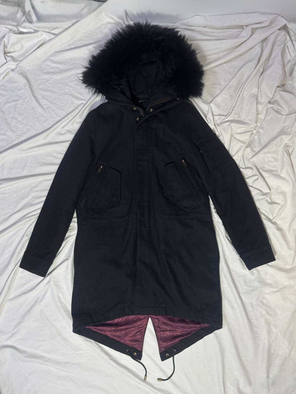 No id 멜튼 울 M-51 파카 y2k vkei 토네이도마트 밀리터리 상품이미지1