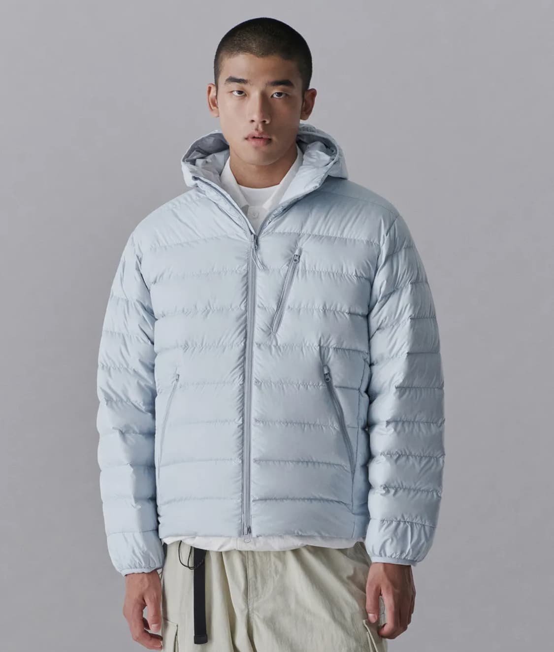 무탠다드 시티 레저 경량패딩 클라우디 블루 M 상품이미지1