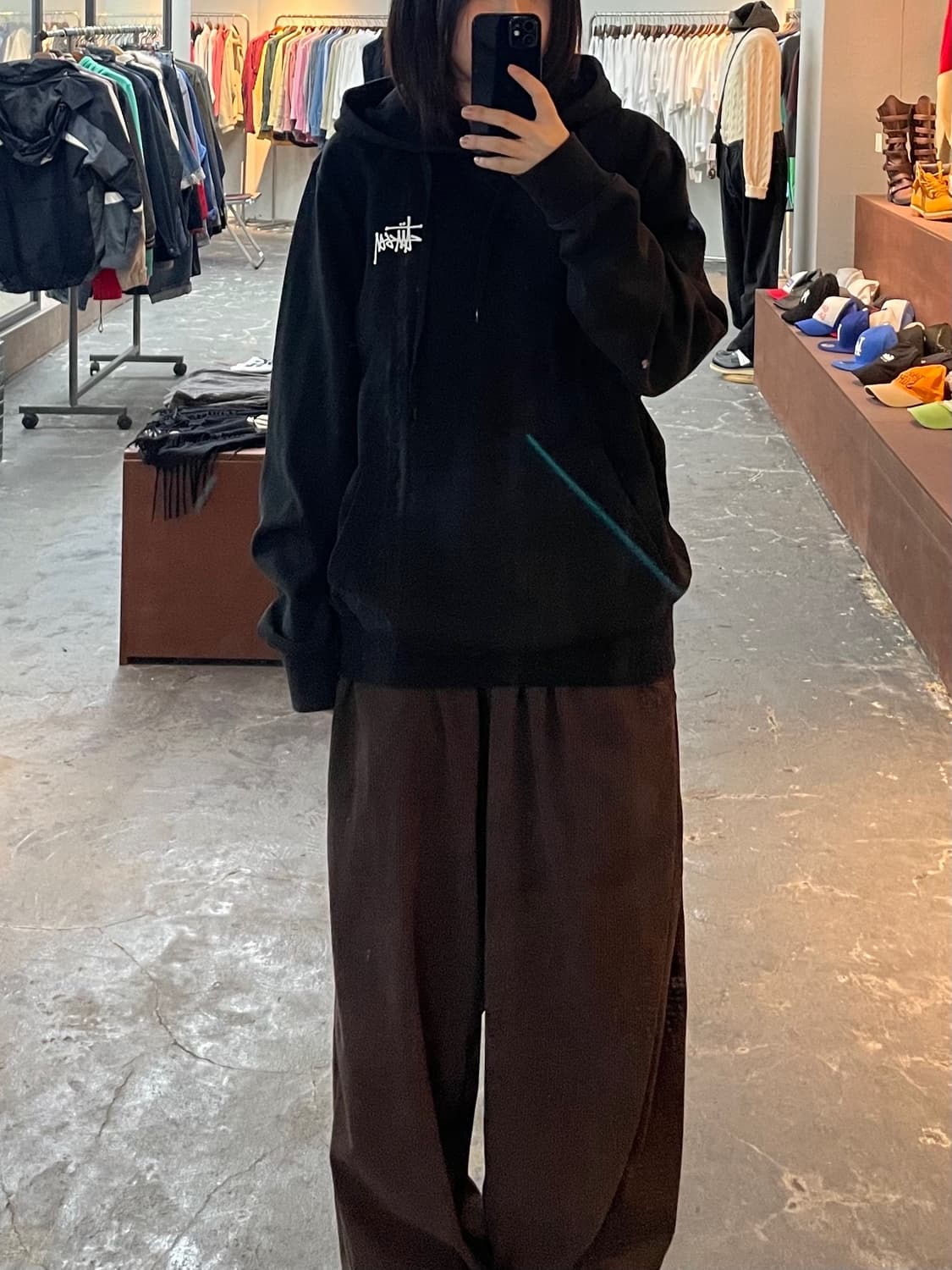 스투시 베이직 로고 후드티 H999 상품이미지2