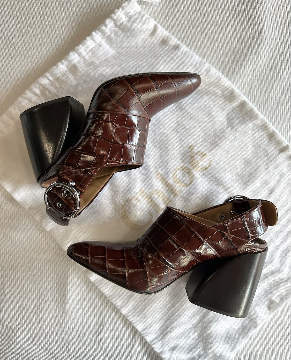 CHLOE croc buckle heel 상품이미지1