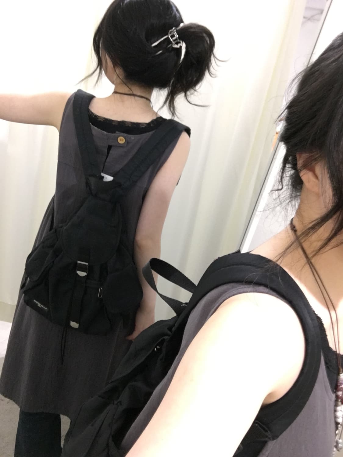 tous les calecons Noir Pocket Backpack 상품이미지7