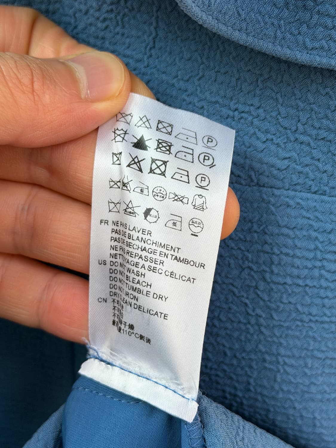 Sandro 산드로 러플 시스 드레스 블루 3 상품이미지6