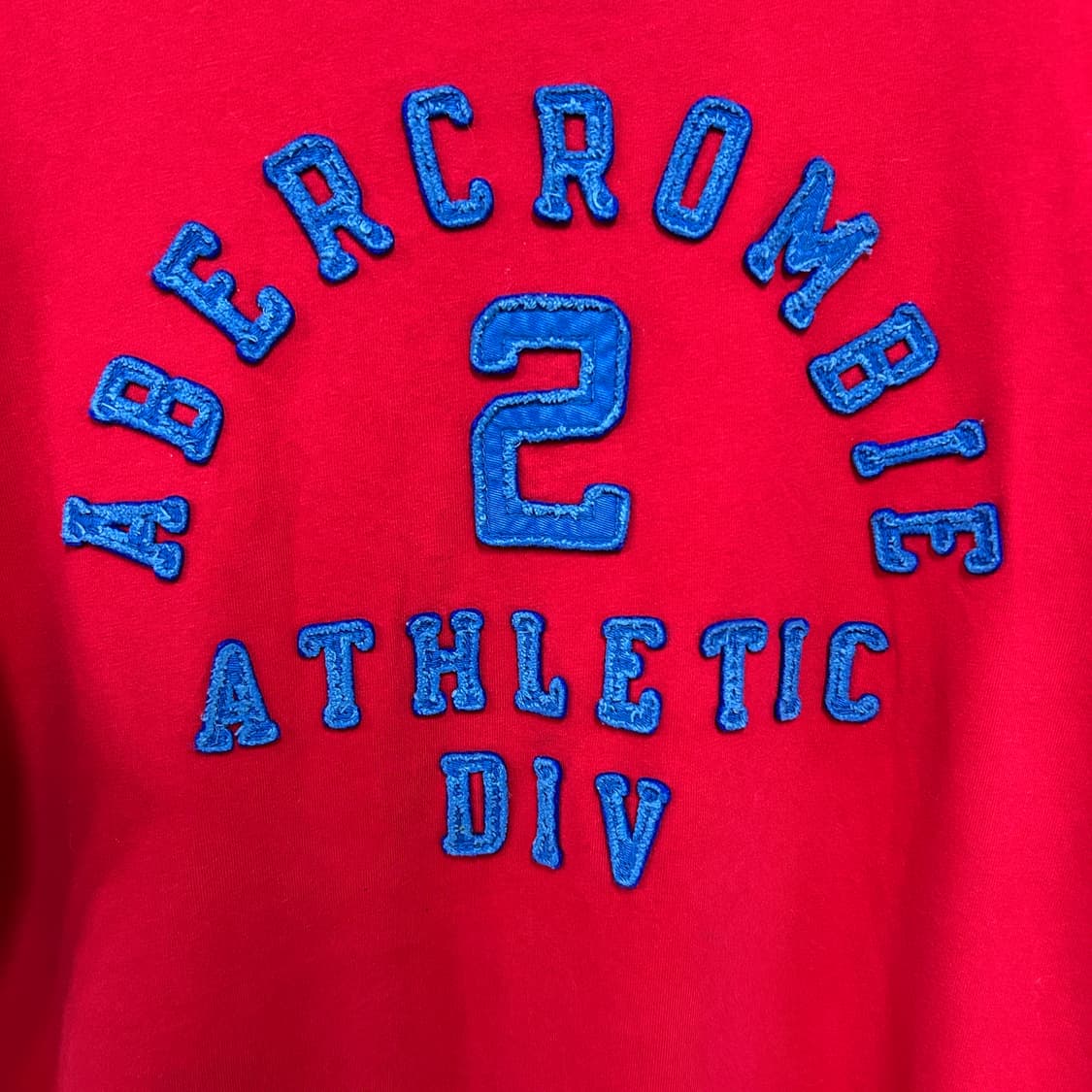 아베크롬비 아치로고 티셔츠 레드 상품이미지4