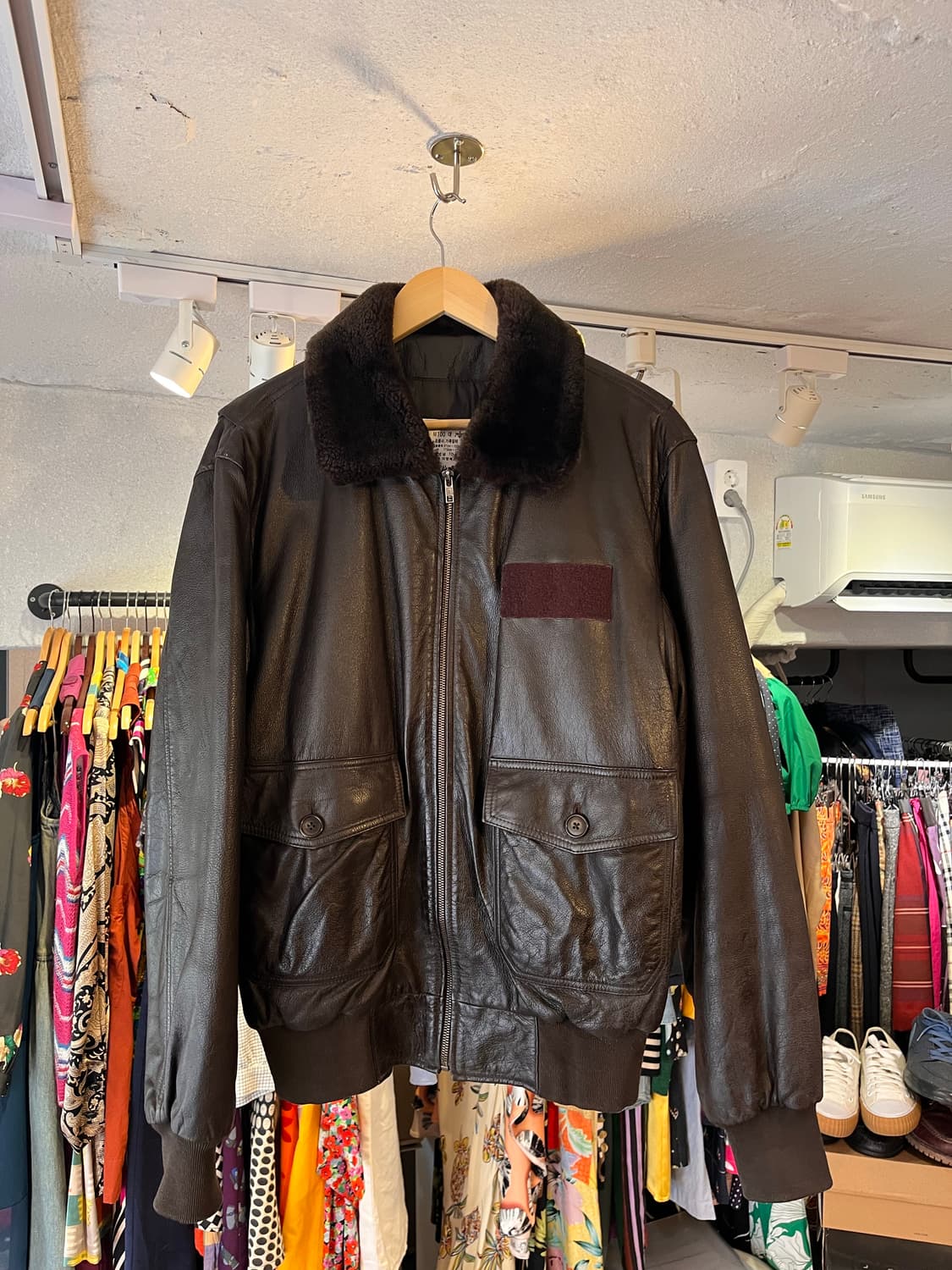 대한민국 공군 조종사 가죽 점퍼 (100) 상품이미지2