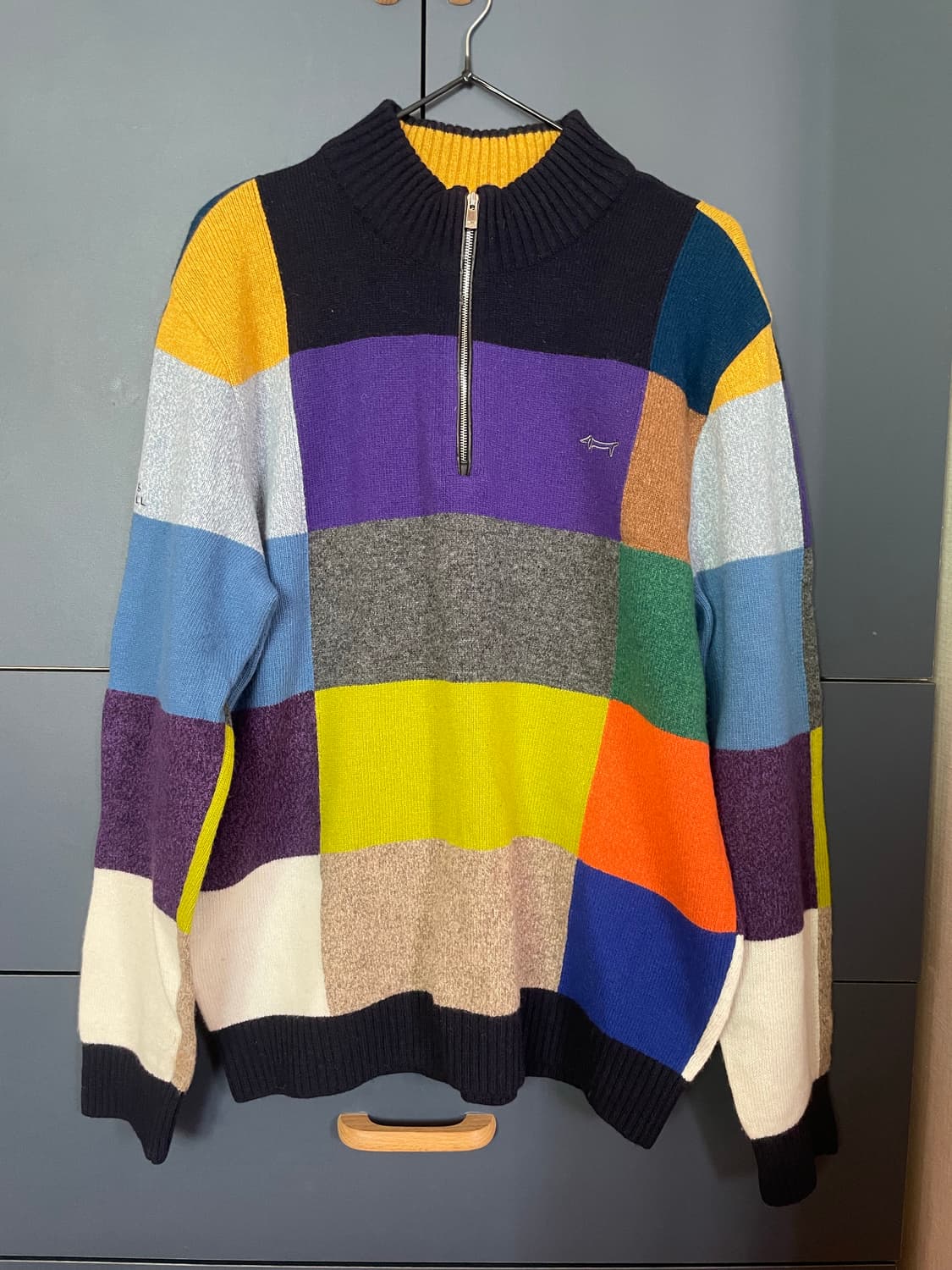 루이까스텔 뮤트 패치색감 아메카지 니트 상품이미지2