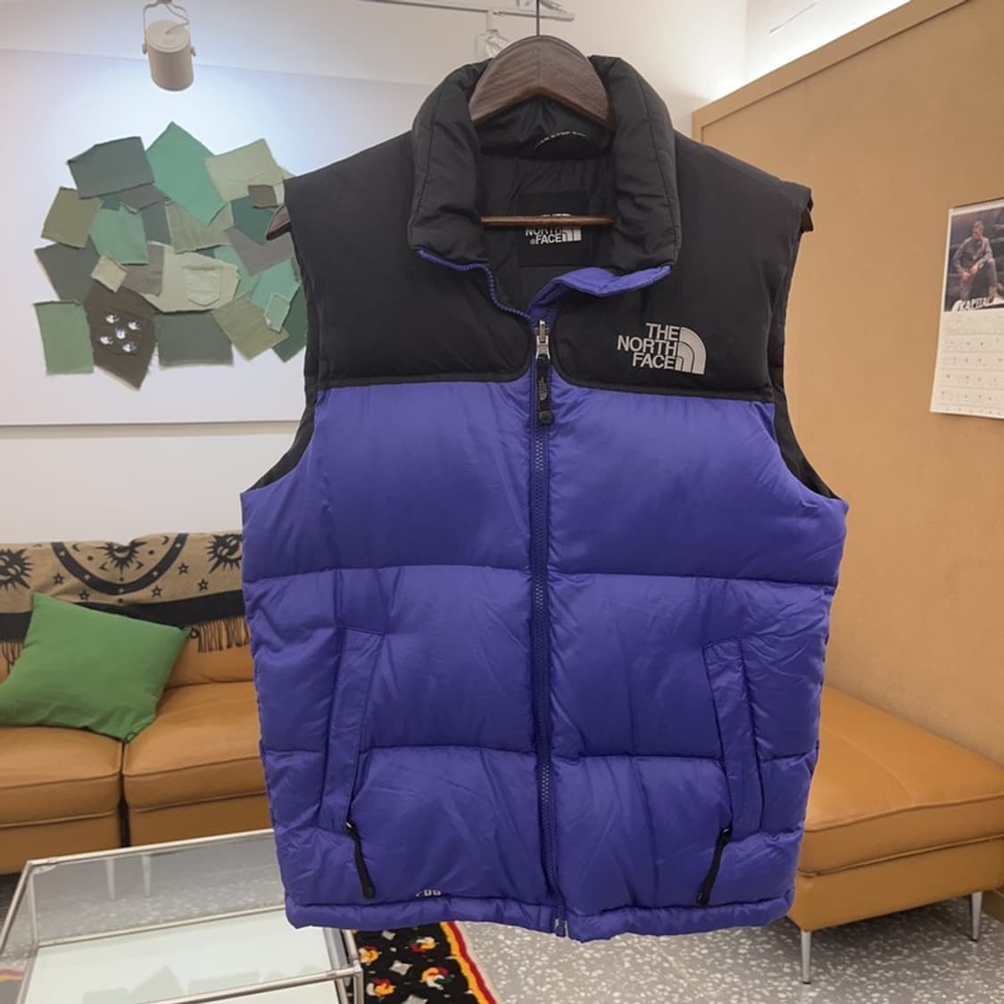 노스페이스 눕시 Y2K 90's 퍼플 구스다운 패딩 조끼 S C08542 상품이미지3
