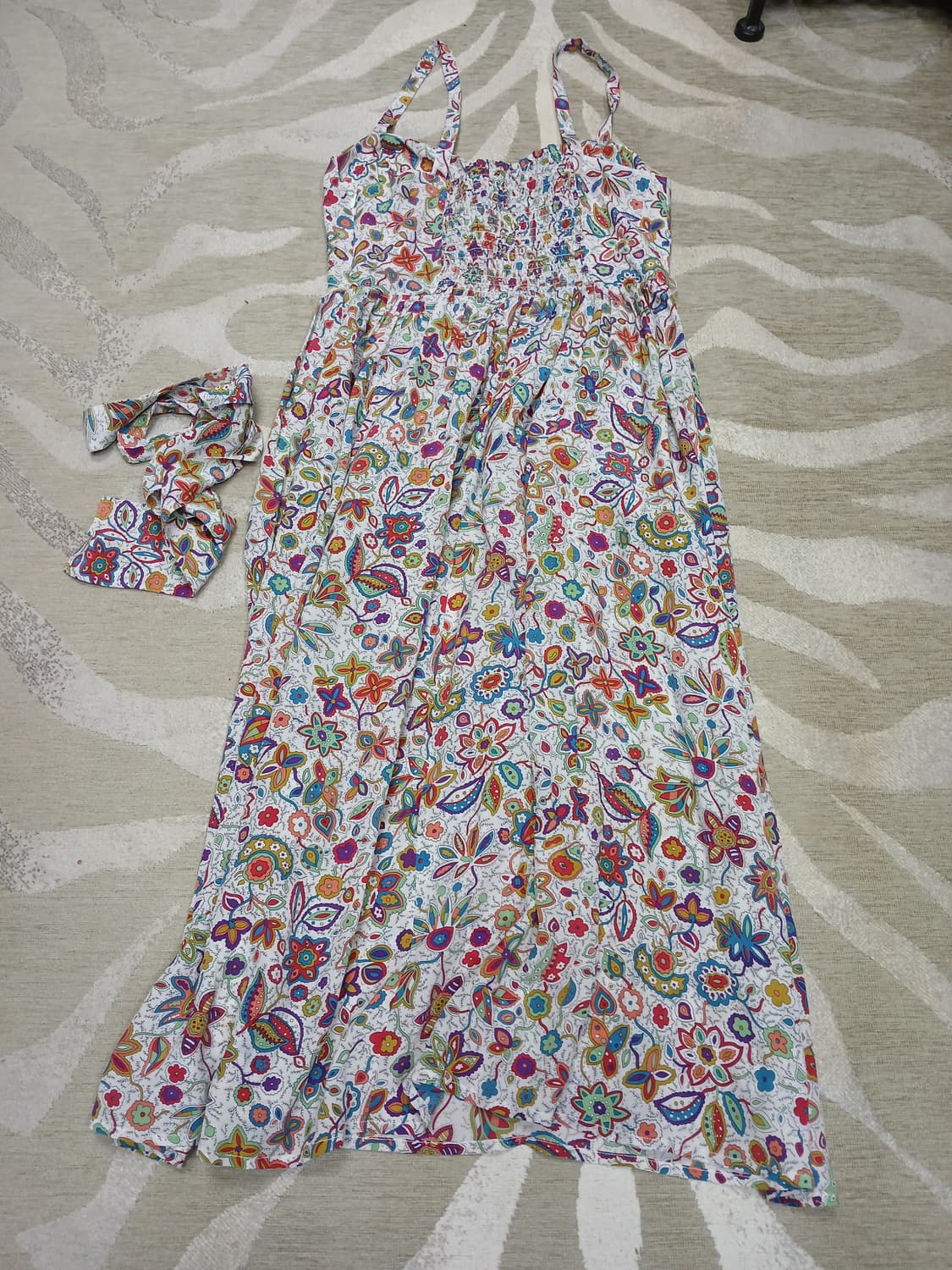 YMC 플로럴 패턴 홀터넥 맥시 원피스  상품이미지2