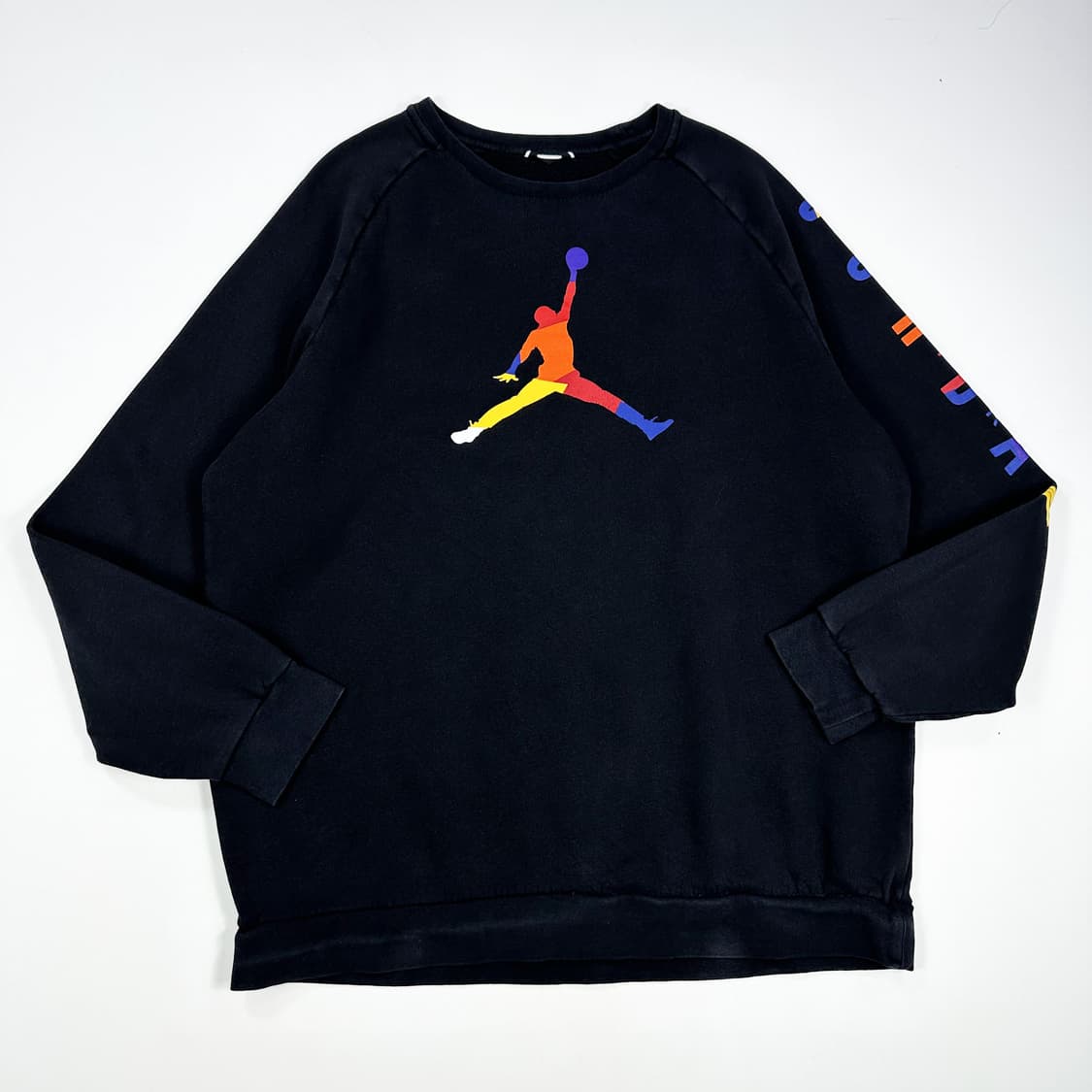 조던 점프맨 사이드라인 블랙 맨투맨 (XL) 상품이미지2