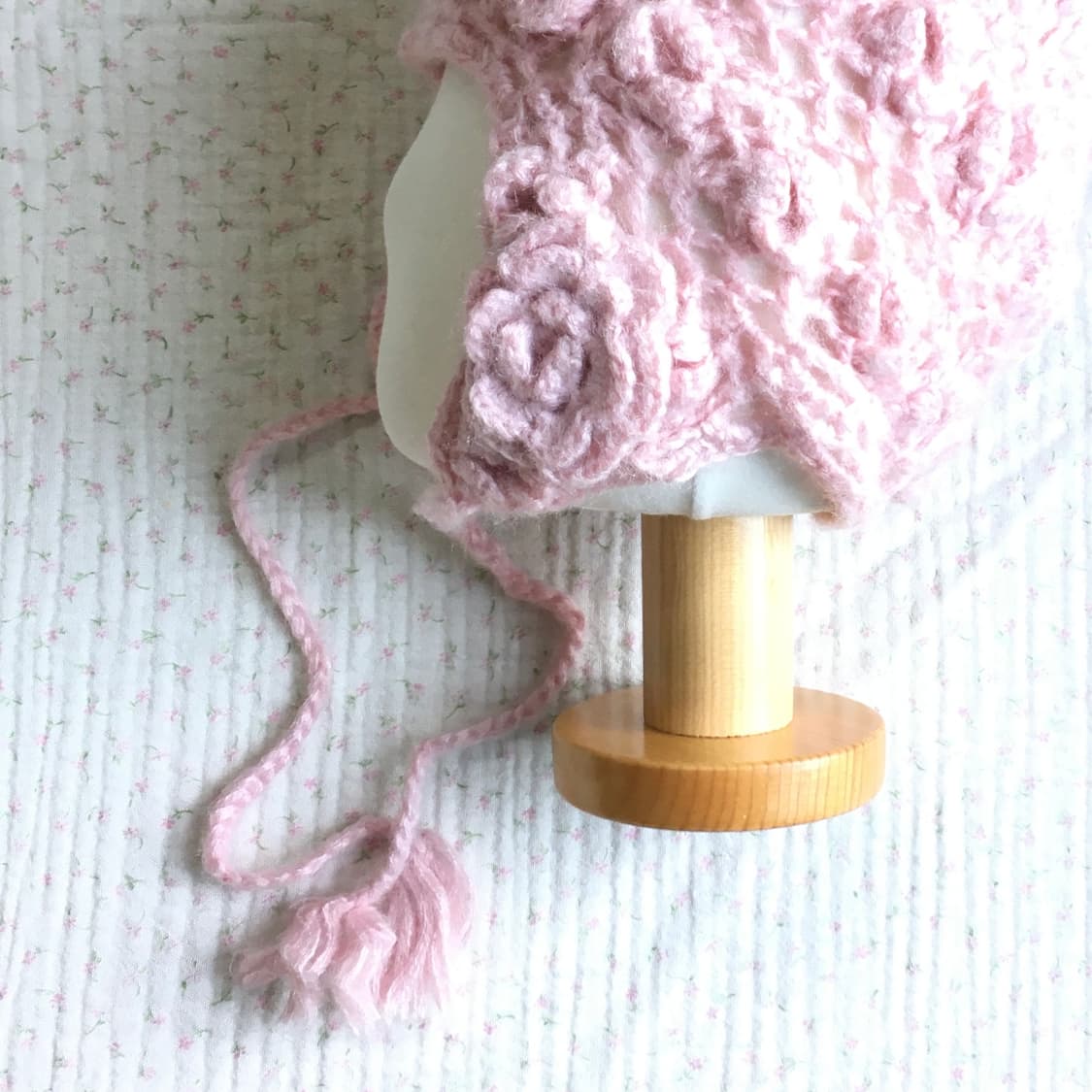 JPN/ 모리걸이어플랩 비니 모리걸비니 크로셰비니  상품이미지2