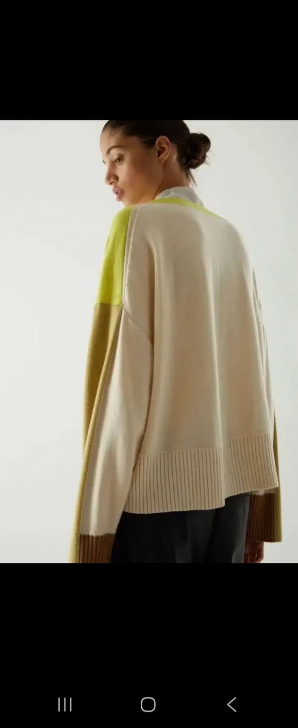 COS 코스 컬러 블록 니트 가디건55-88 F 상품이미지3