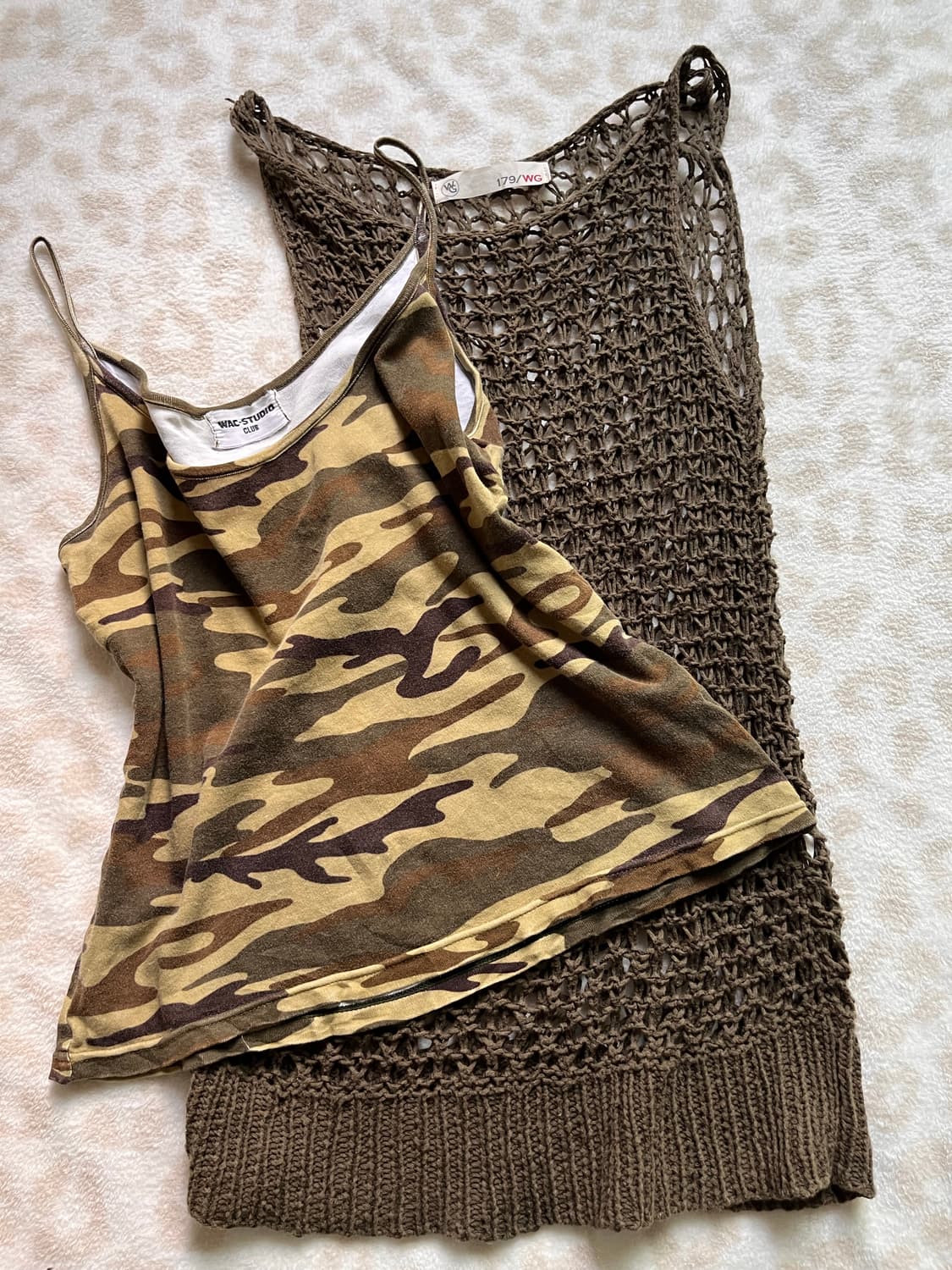 Military sleeveless + knit sleeveless 상품이미지1