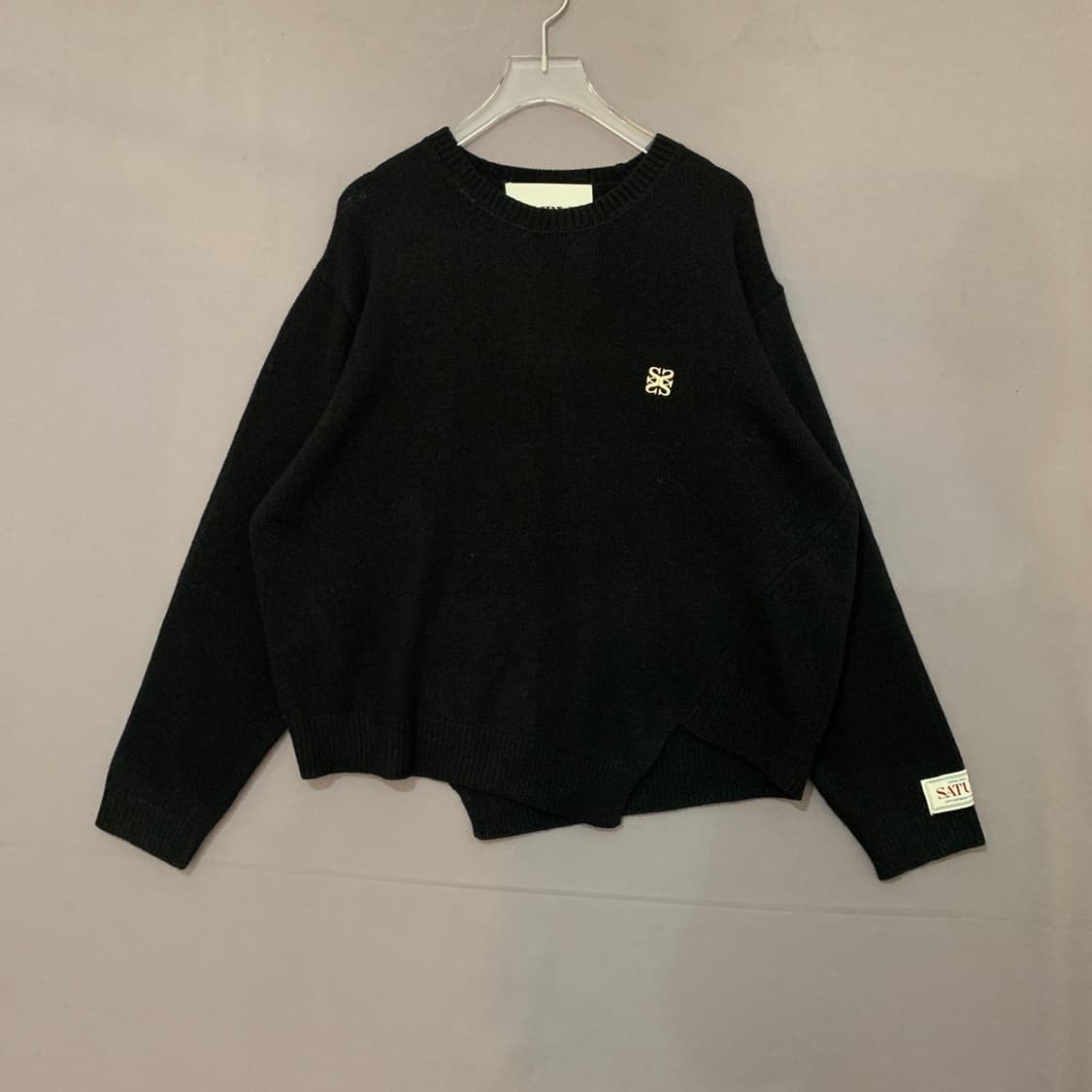 L SATUR 세터 23 더블린 언발란스 캐시미어 블렌드 니트 상품이미지2