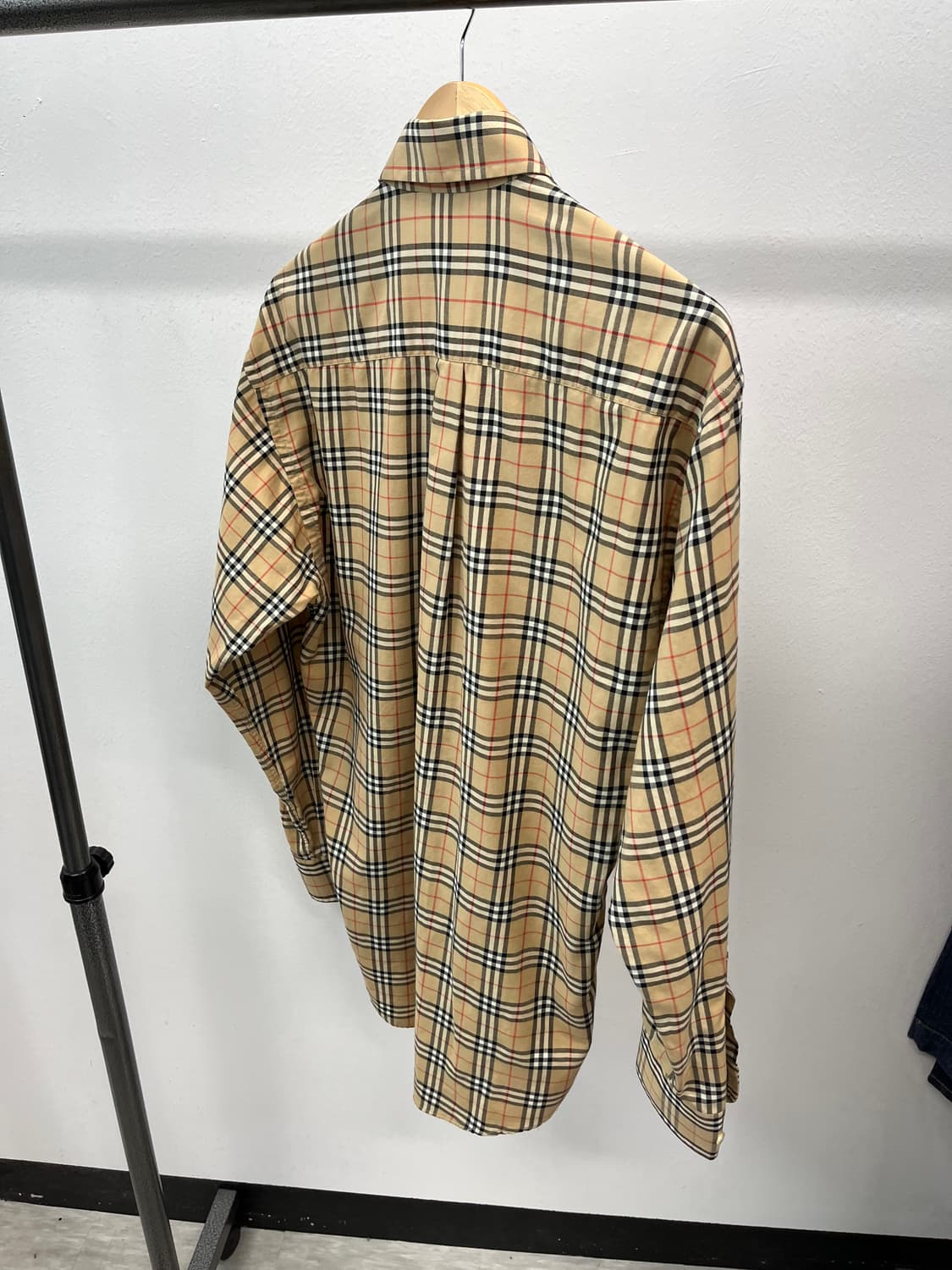 110) 버버리 베이지 체크셔츠  상품이미지6