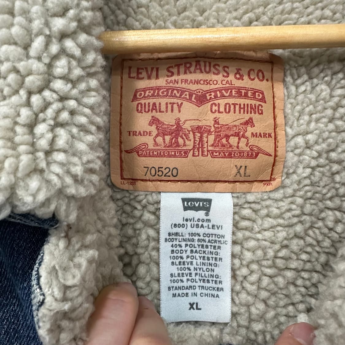 리바이스 양털 데님 트러커 자켓 상품이미지3