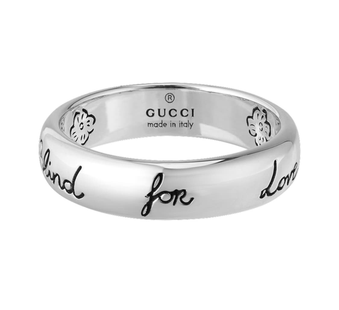 구찌 블라인드 포 러브 링 실버 10호 상품이미지4