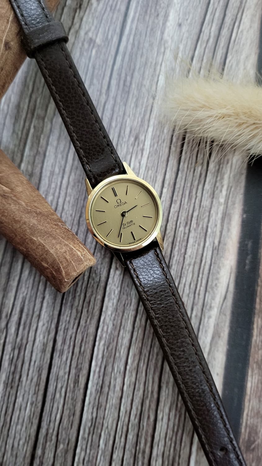 정품 오메가 드빌 라운드 푸쉬 쿼츠시계 [정품박스,밴드포함] 상품이미지5