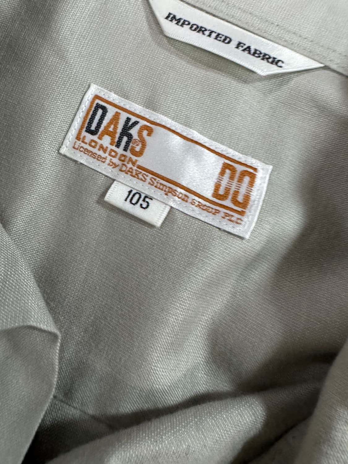 닥스 daks 정장 긴팔 셔츠 그레이 XL 상품이미지3