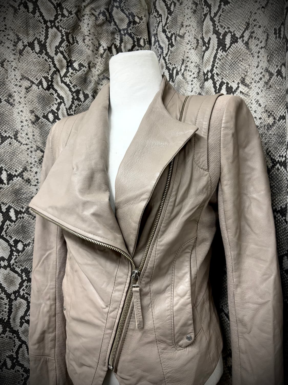  Anne Klein Draped Utility SheepSkin Lea 상품이미지6