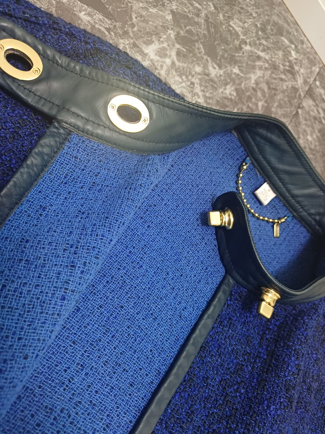 코치(COACH) 트위드 레더 트리밍 자켓  상품이미지6