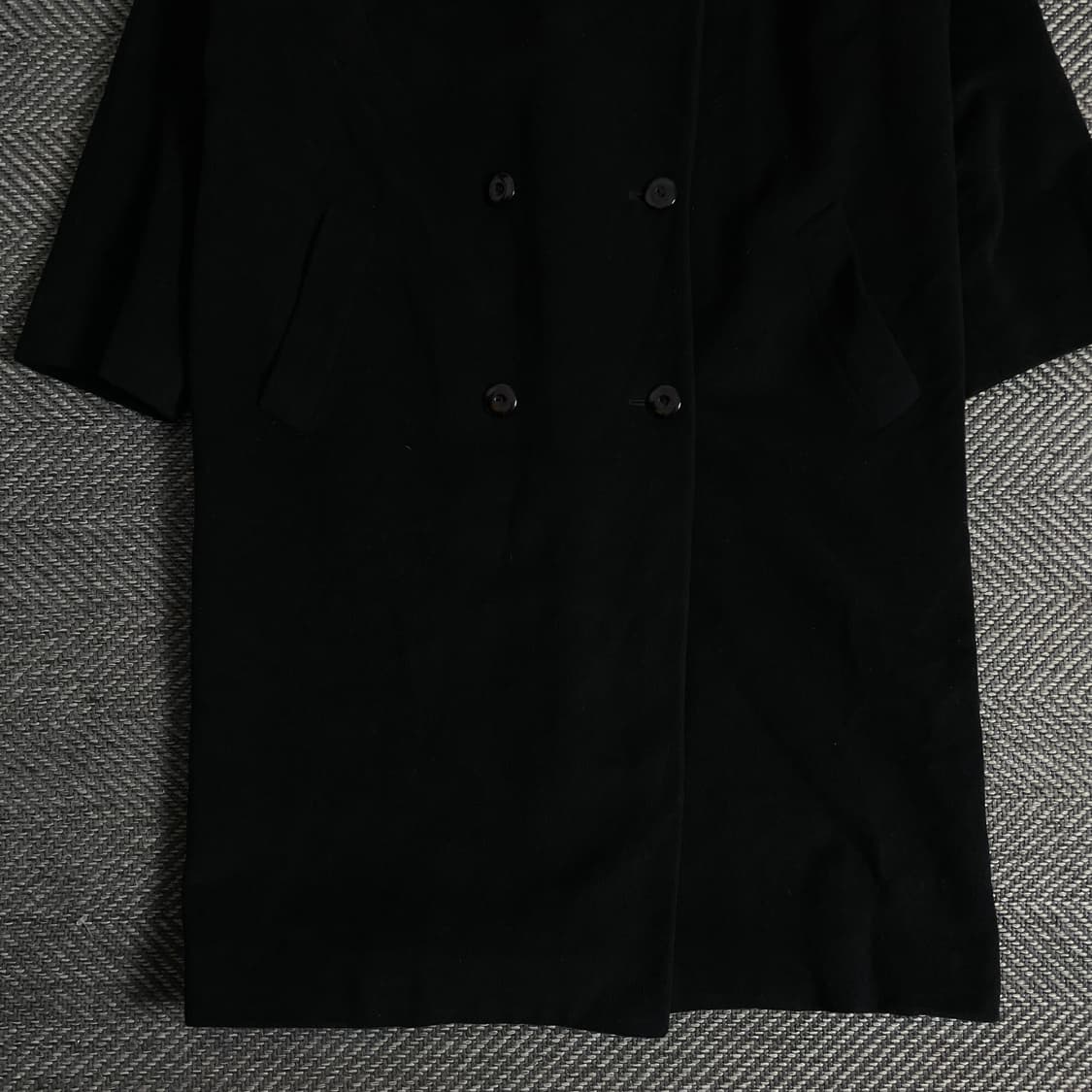 MADUSON 일본 빈티지 울 롱코트 블랙y 3366 상품이미지3