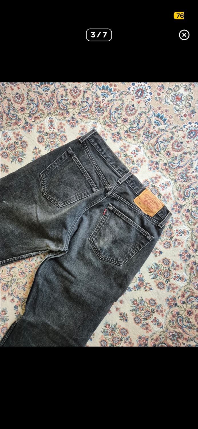 90s 501 블랙진  USA 상품이미지3