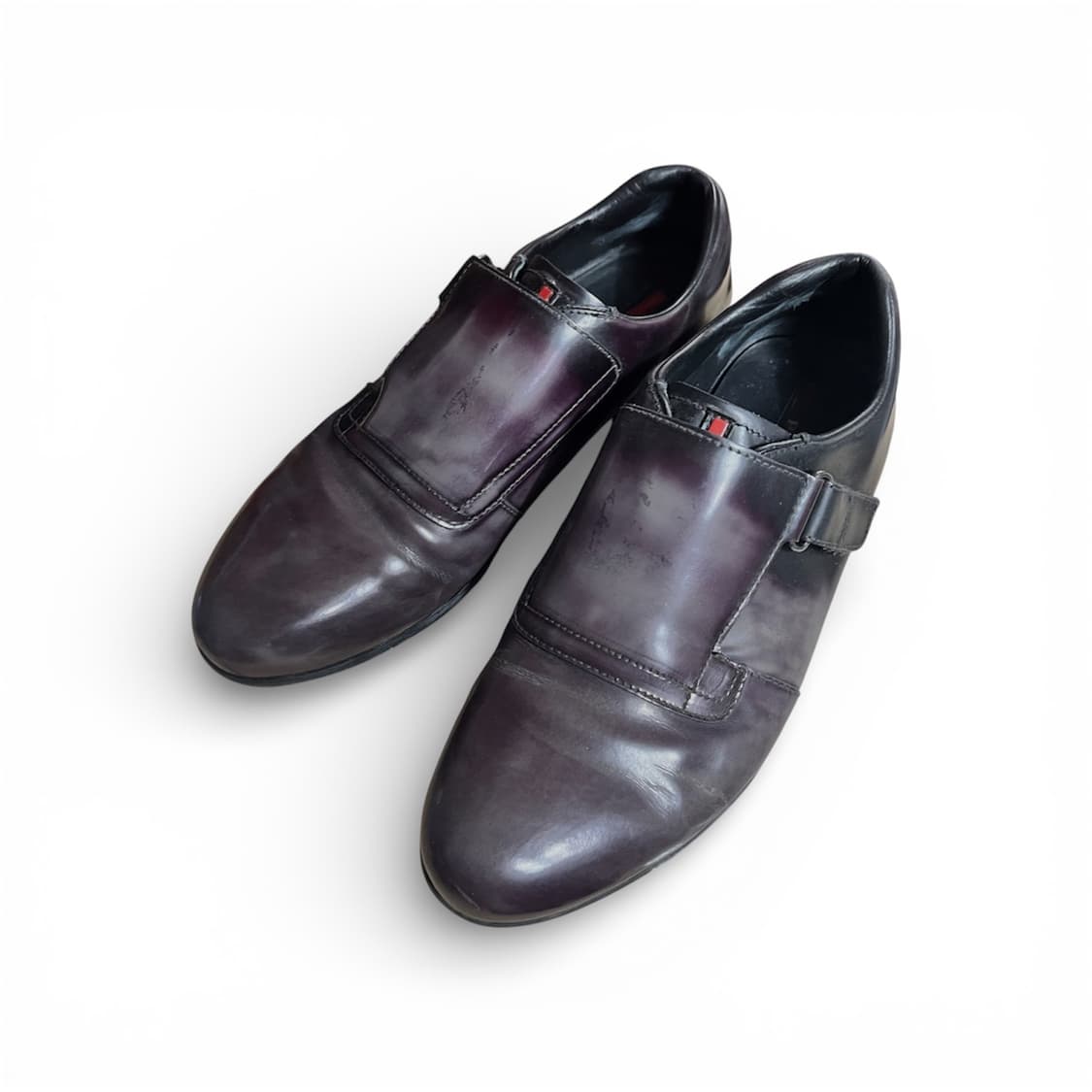 프라다 투톤 레더 스트랩 몽크 슈즈  상품이미지3