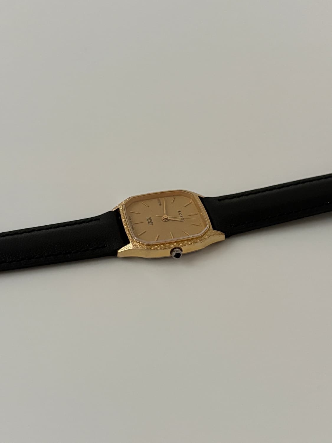 80s exceed gold square ladies quartz 상품이미지5