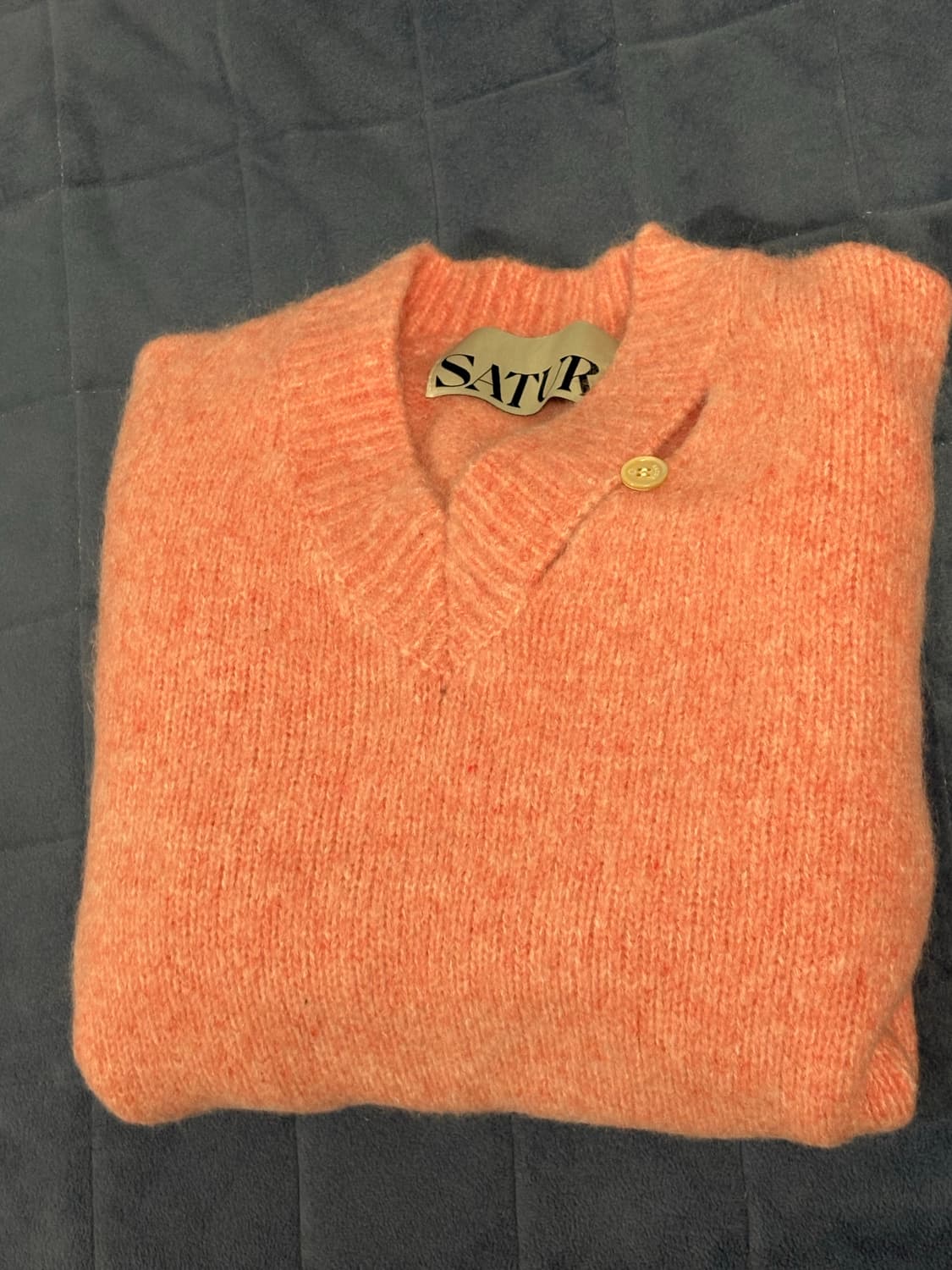 세터 에센 투 톤 모헤어 블렌드 니트 핑크 상품이미지3