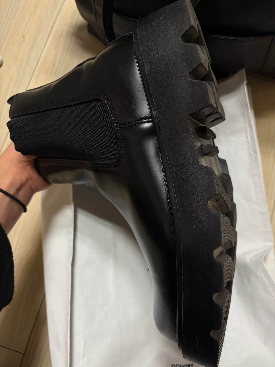 공용가능 프리토 몬트 블랙 볼드 첼시 플랫폼 부츠 공용가능 4cm 상품이미지9