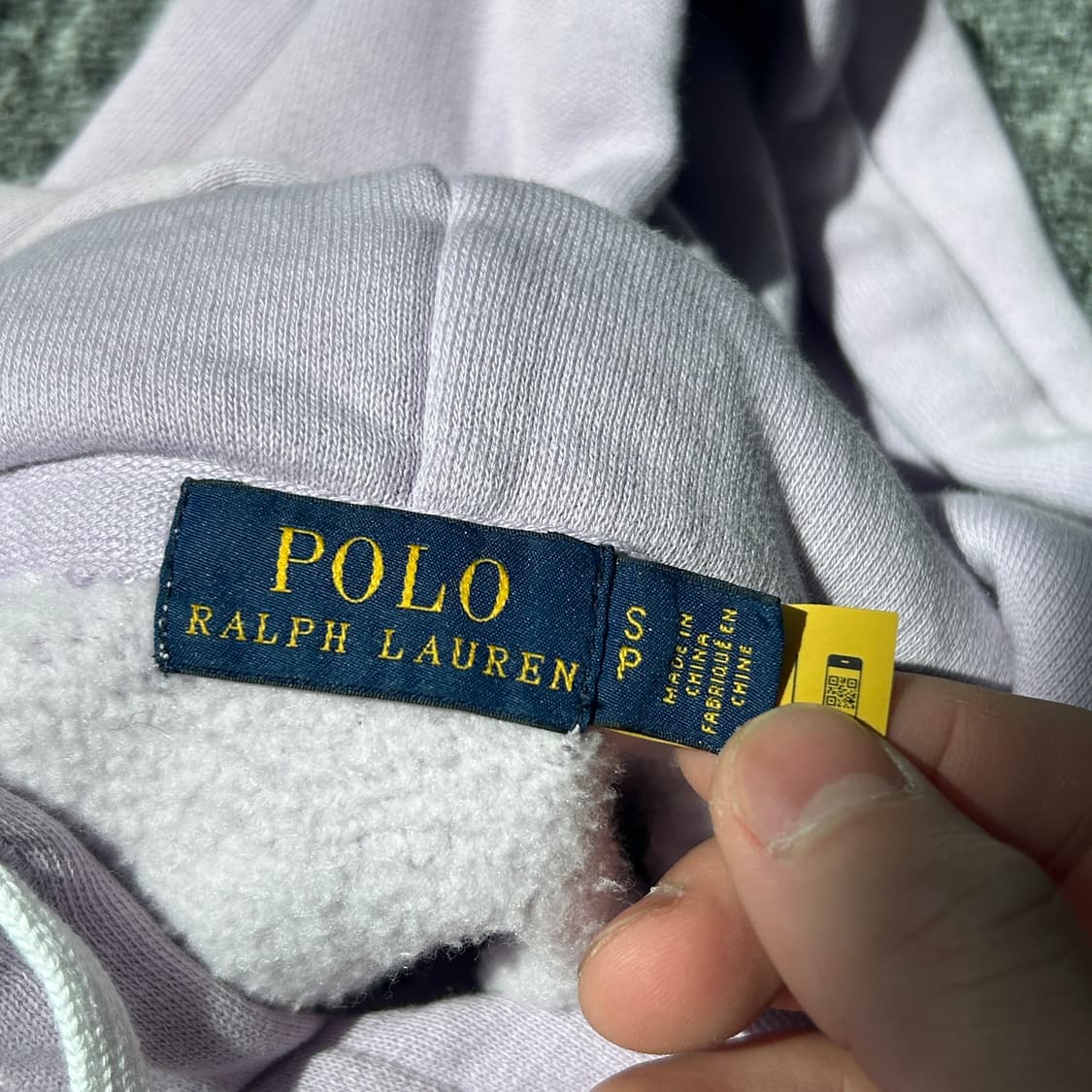 폴로 랄프로렌 빅포니 연보라 후드티 상품이미지7