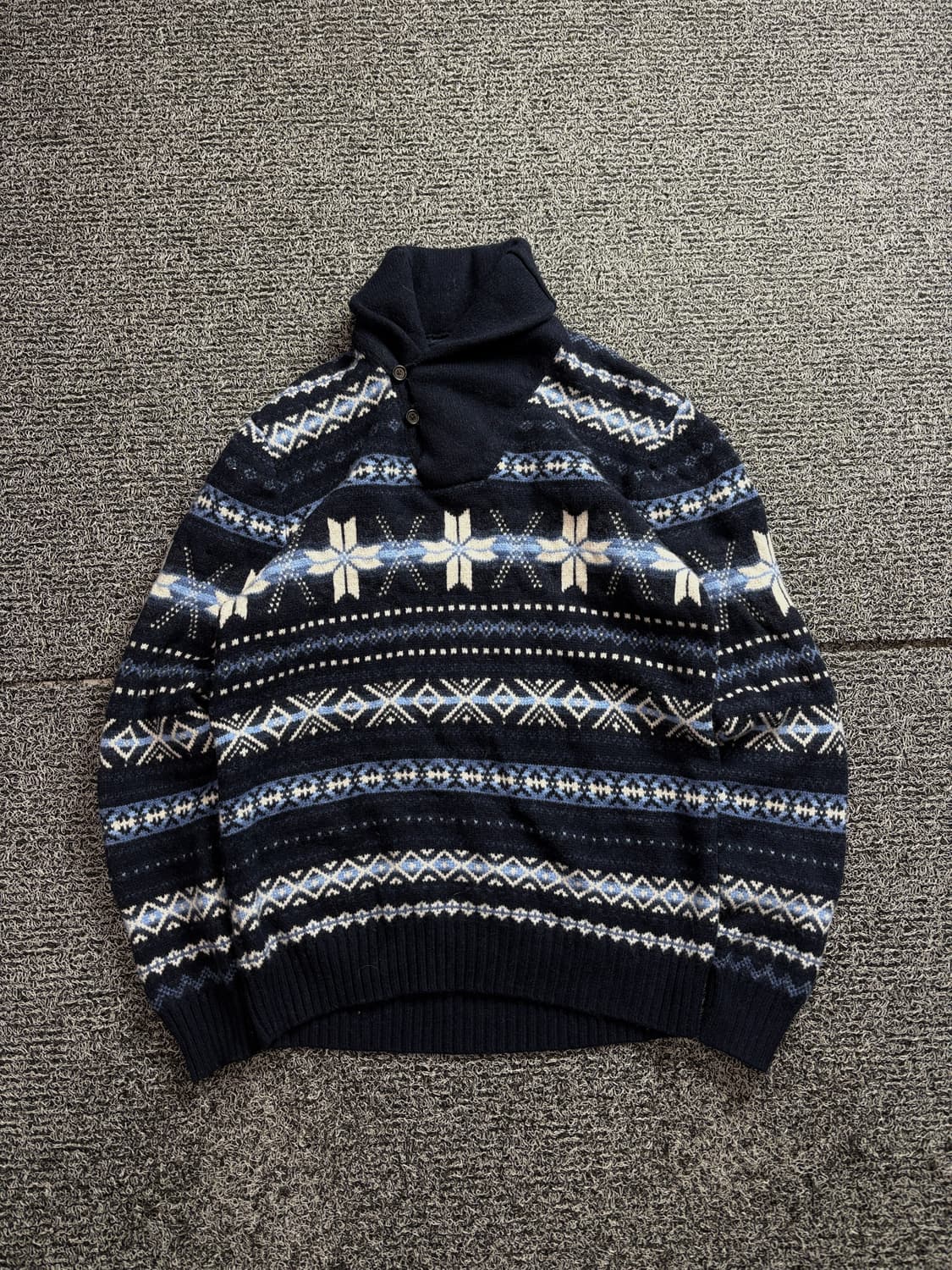 폴로 랄프로렌 스노우 플레이크 울 숄 스웨터 2523 상품이미지2