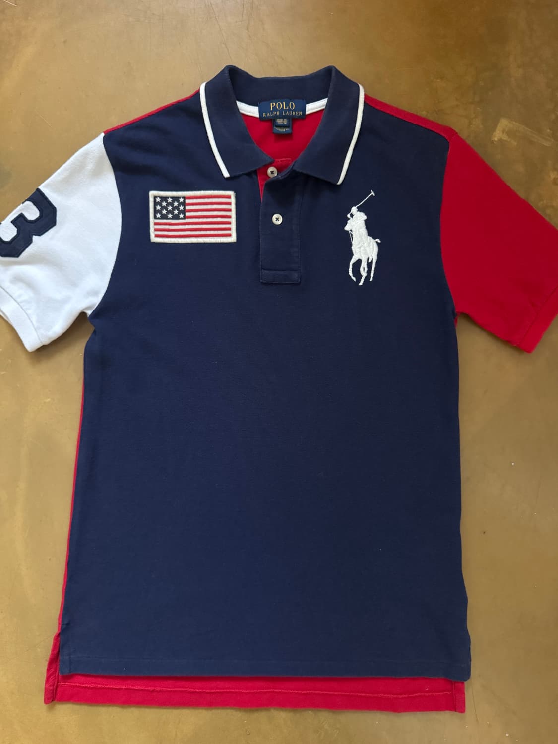 폴로 랄프로렌 빅포니 성조기 치프키프 카라티 상품이미지2