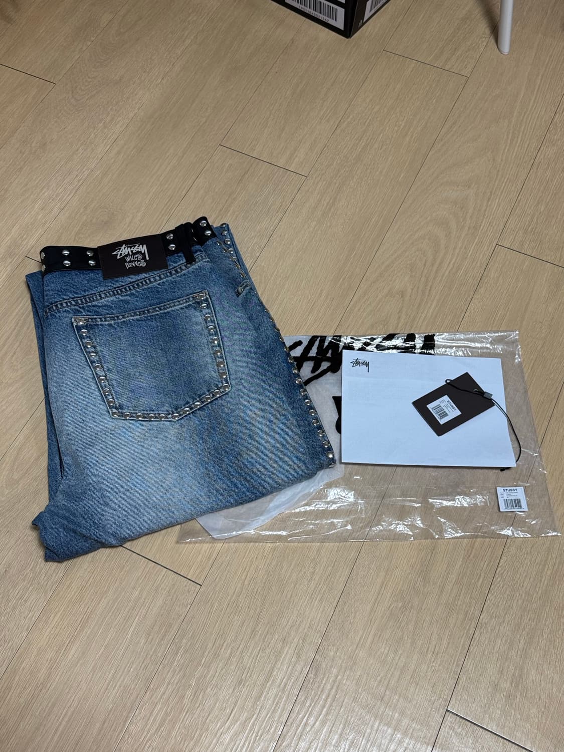 [36] 스투시 웨일즈보너 스터드 진 워시드 블루 상품이미지2